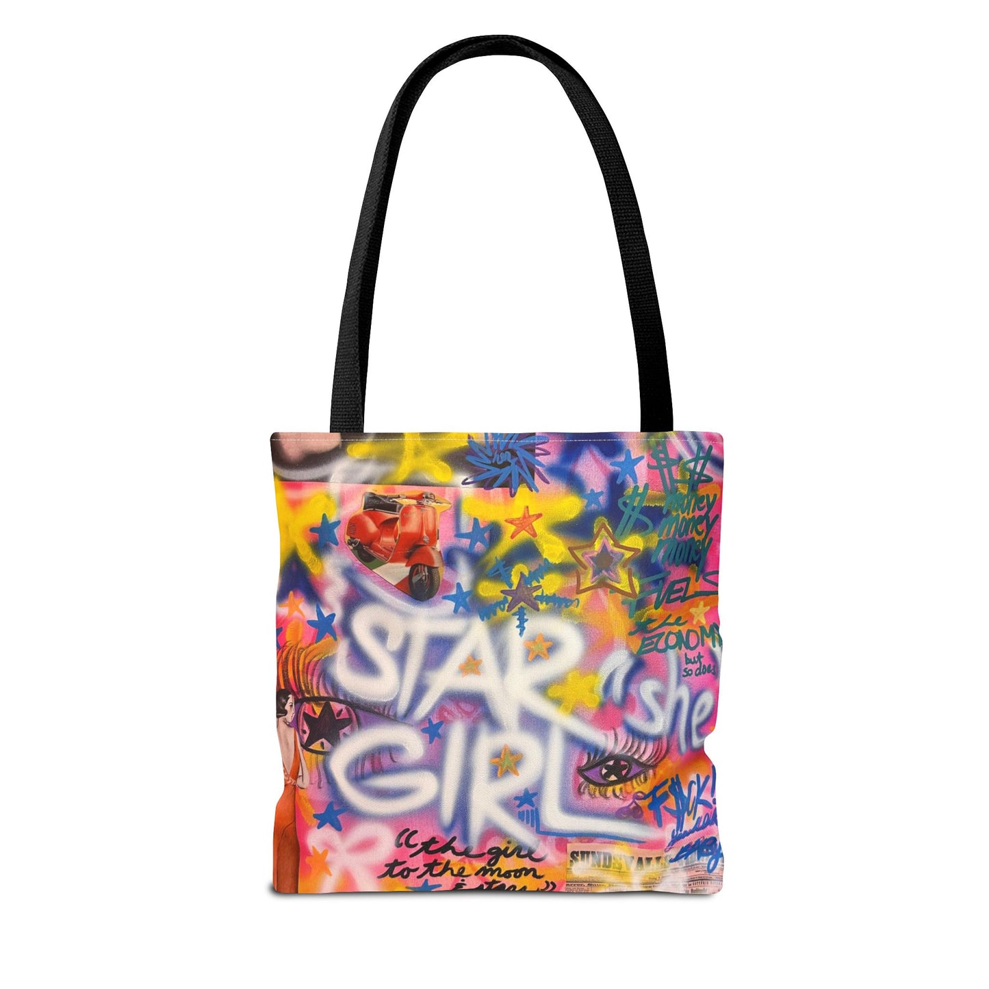 "STARGIRL" airbrush tote bag
