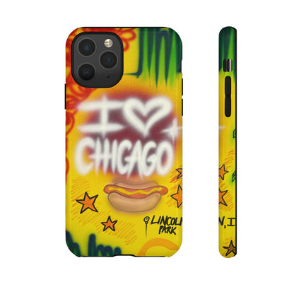 "chicago" airbrush iPhone case
