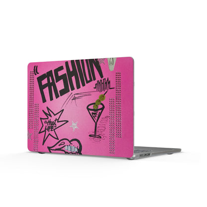 "high fashion" airbrush matte macbook case