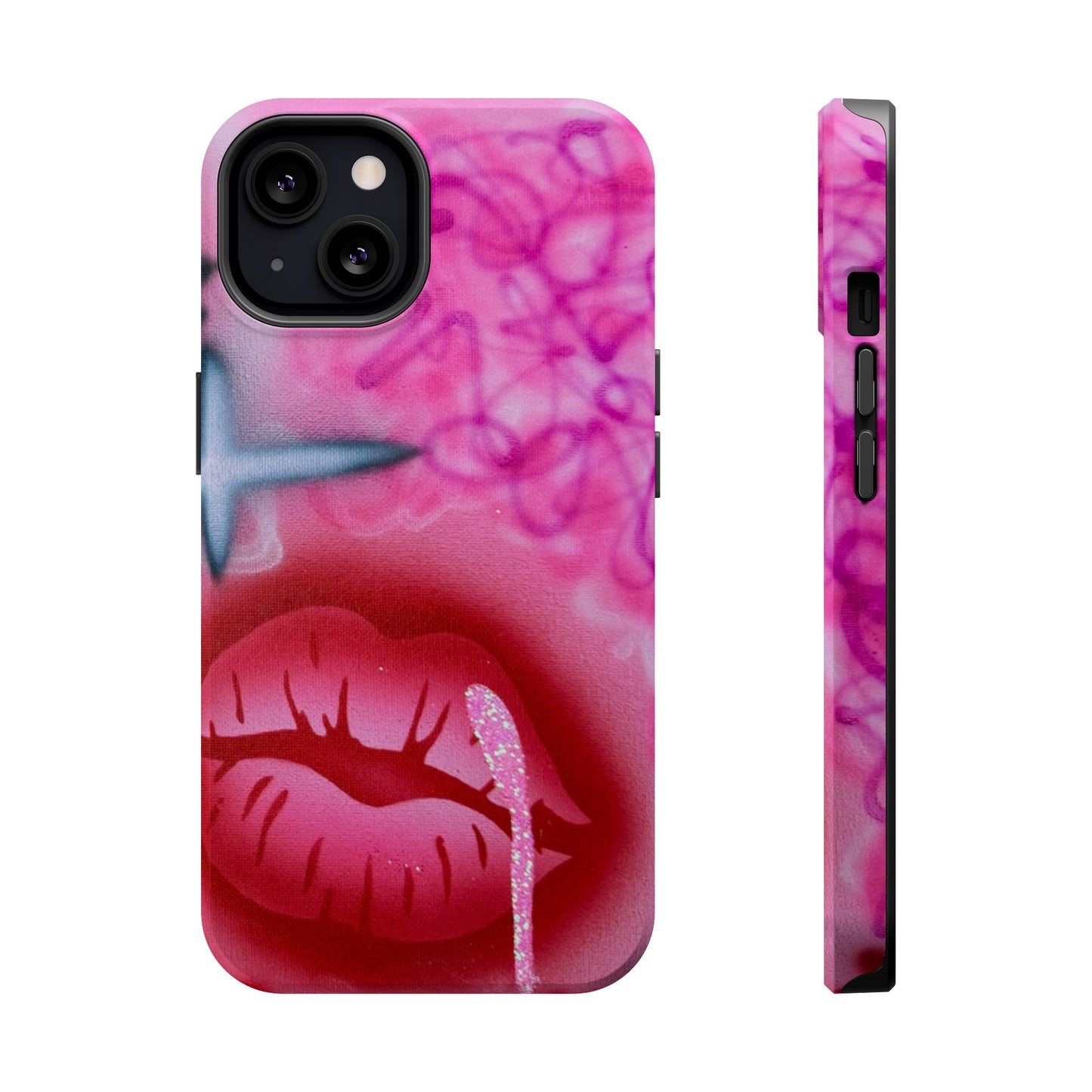 MagSafe limited edition "glitter aura" airbrush iPhone case