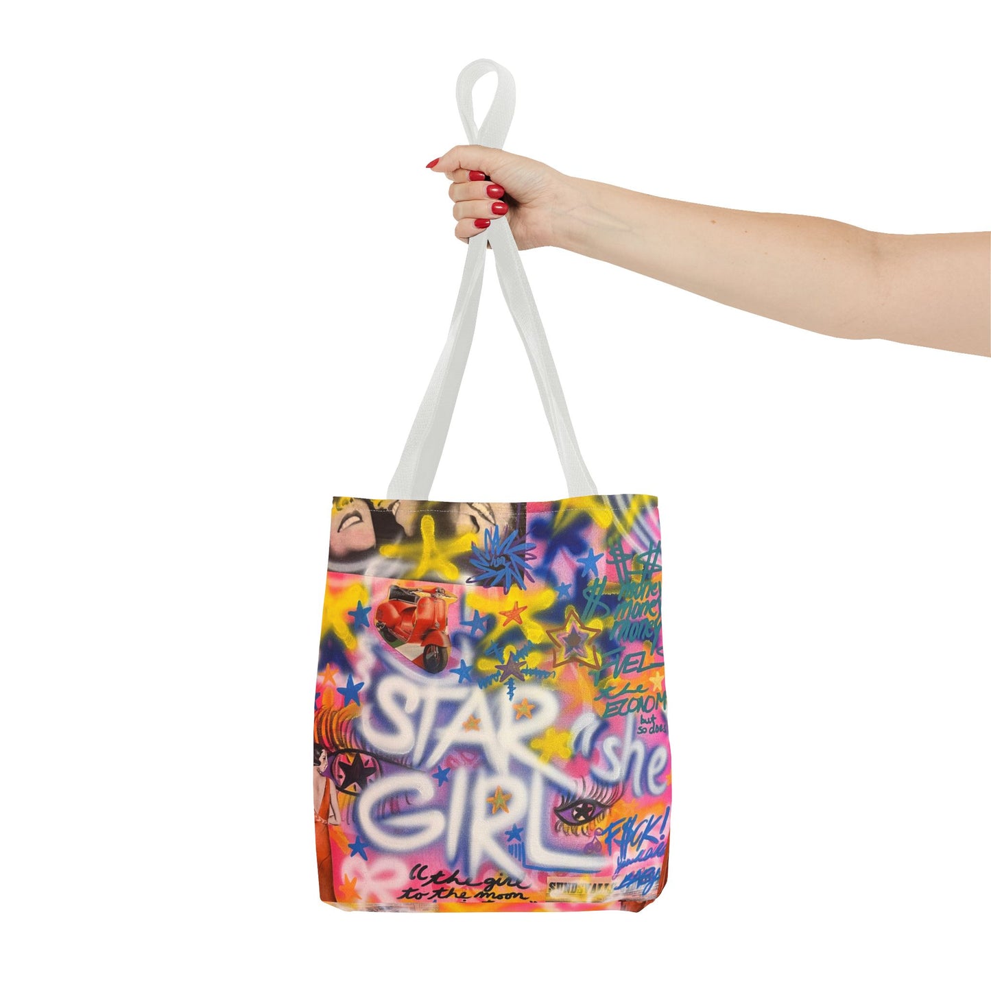 "STARGIRL" airbrush tote bag