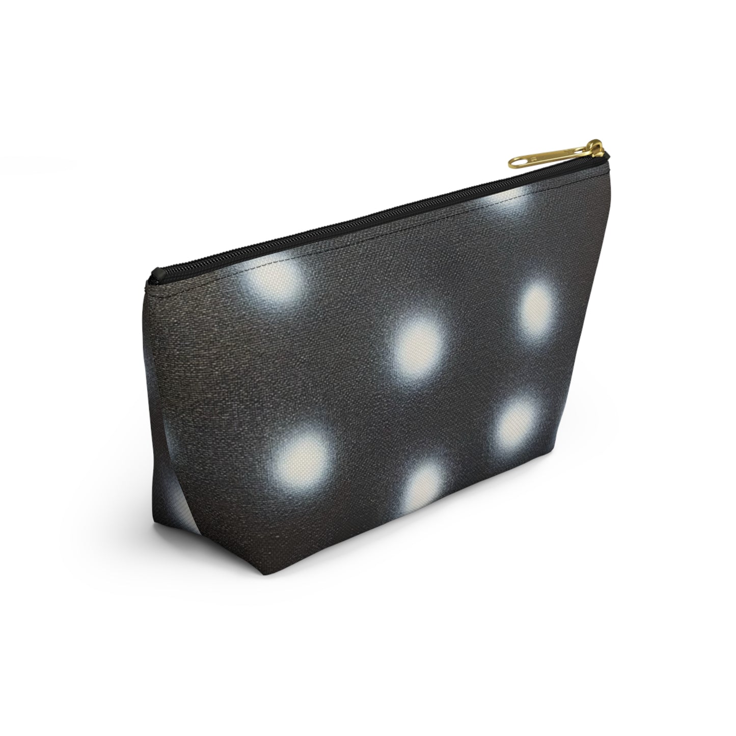 "coconut noir polka dot" airbrush makeup pouch