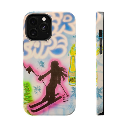 MagSafe "winter escape" airbrush iPhone case