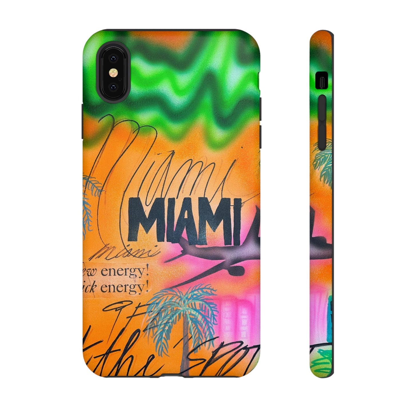 "miami, fl" airbrush iPhone case