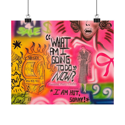 "out of luck" airbrush horizontal print