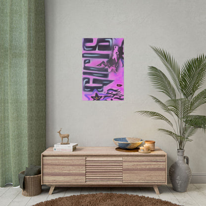 "neon nights" airbrush rolled print