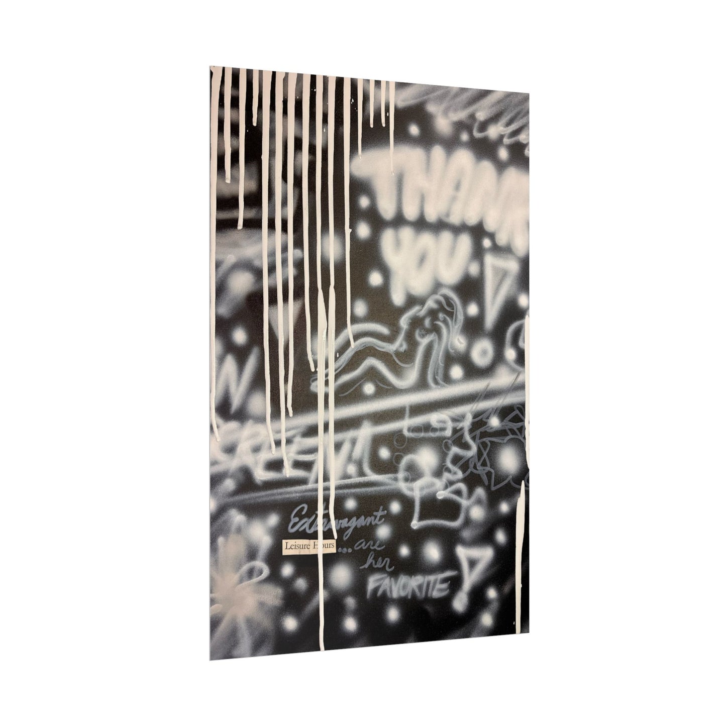 "extravagant leisure" airbrush rolled print