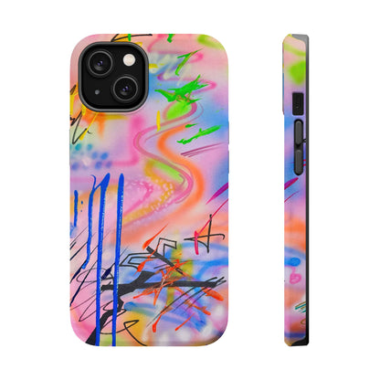 MagSafe "neon haze" airbrush iPhone case
