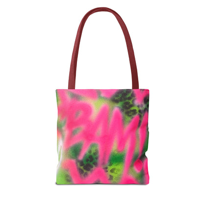 "BAM!" airbrush tote bag