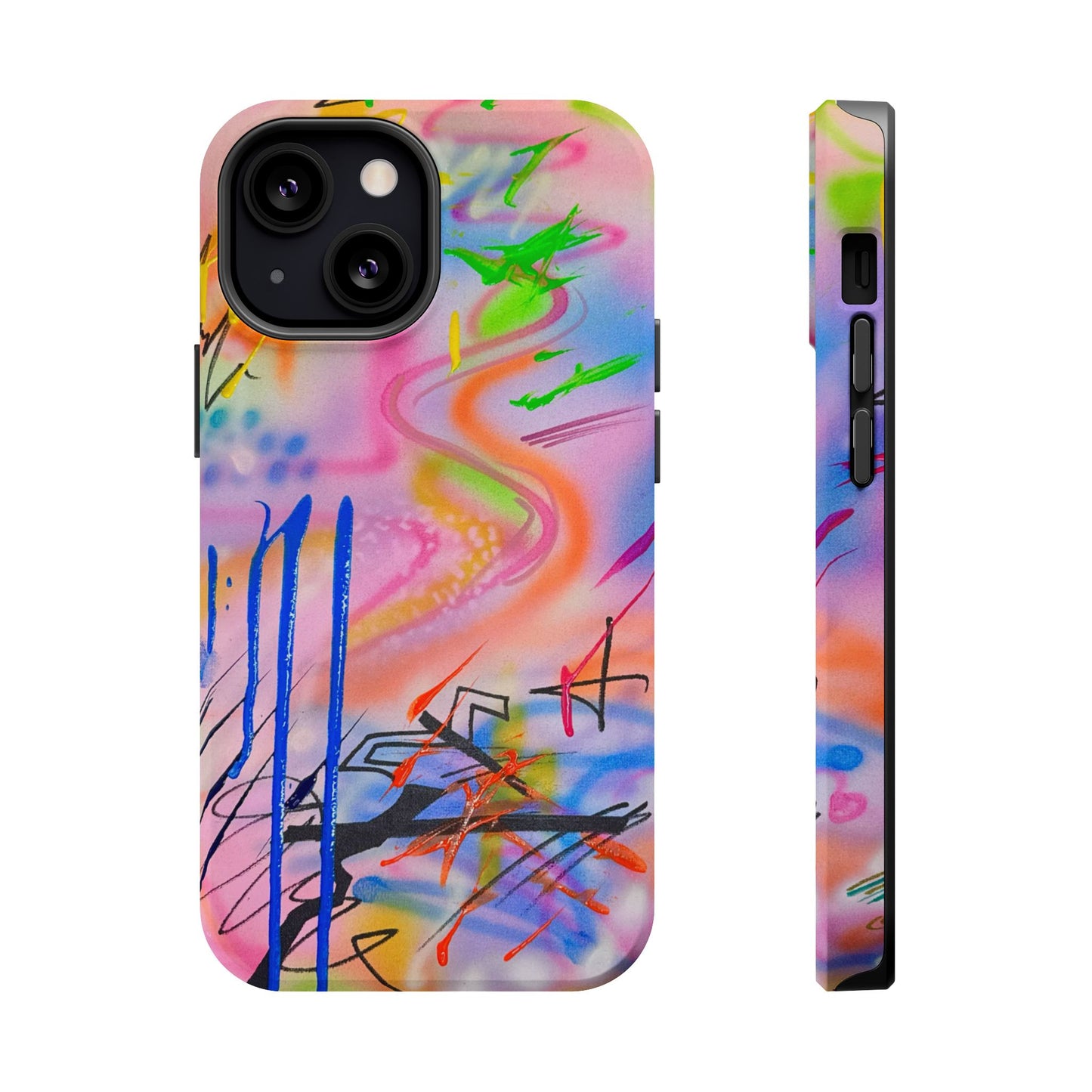 MagSafe "neon haze" airbrush iPhone case