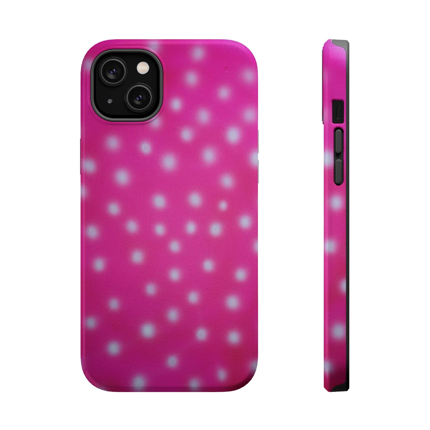 MagSafe "bubblegum polka dot" airbrush iPhone case