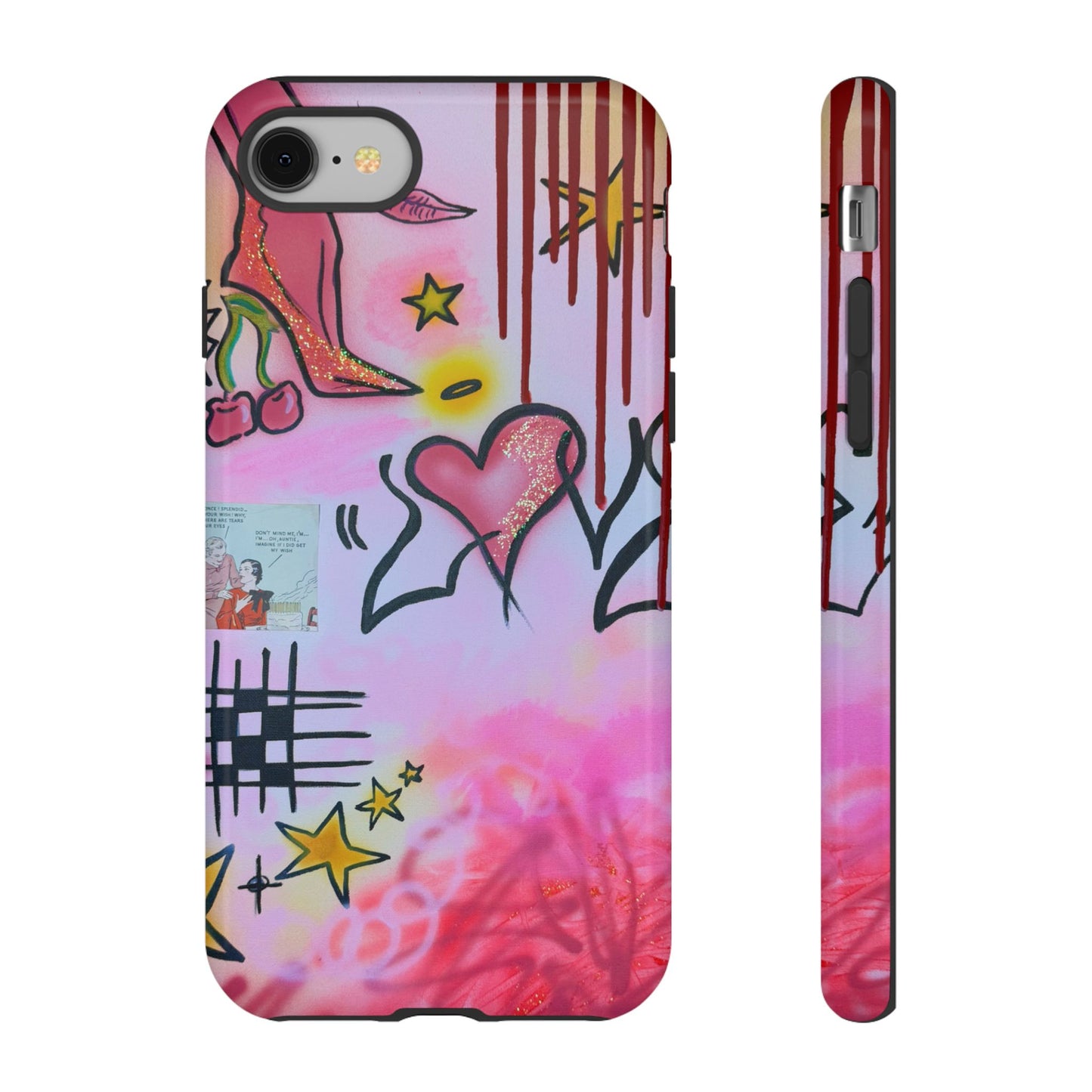 "cherry luvr" airbrush iPhone case