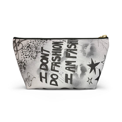 "i am fashion" airbrush makeup pouch