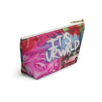"it's ur WRLD" airbrush makeup pouch