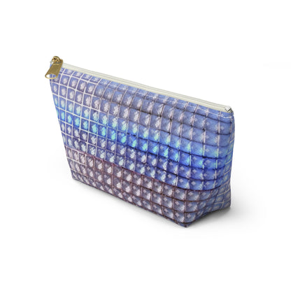 "blue studs" airbrush makeup pouch