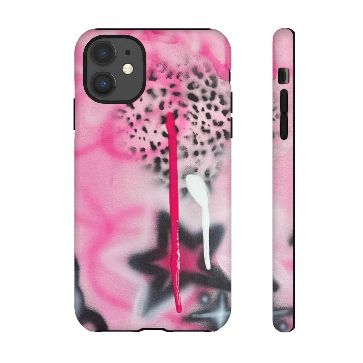 "pink cheetah" airbrush iPhone case