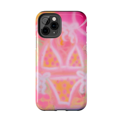 "yellow polka dot bikini" airbrush iPhone case
