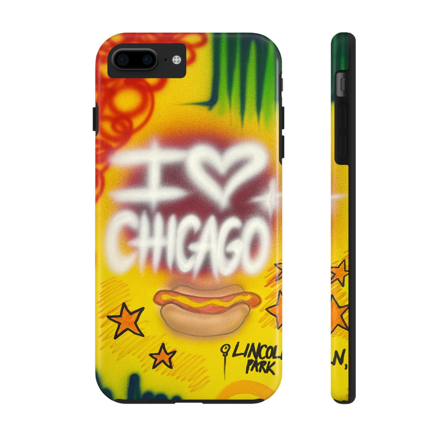 "chicago" airbrush iPhone case
