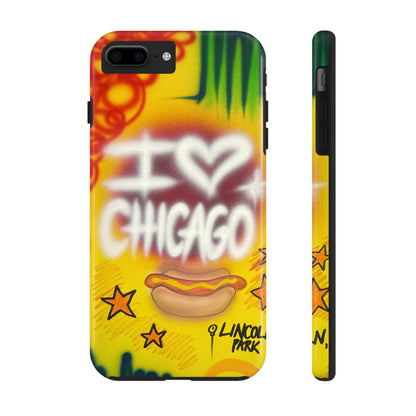 "chicago" airbrush iPhone case