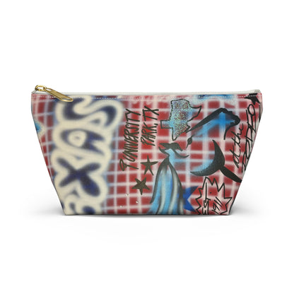 "texas" airbrush makeup pouch