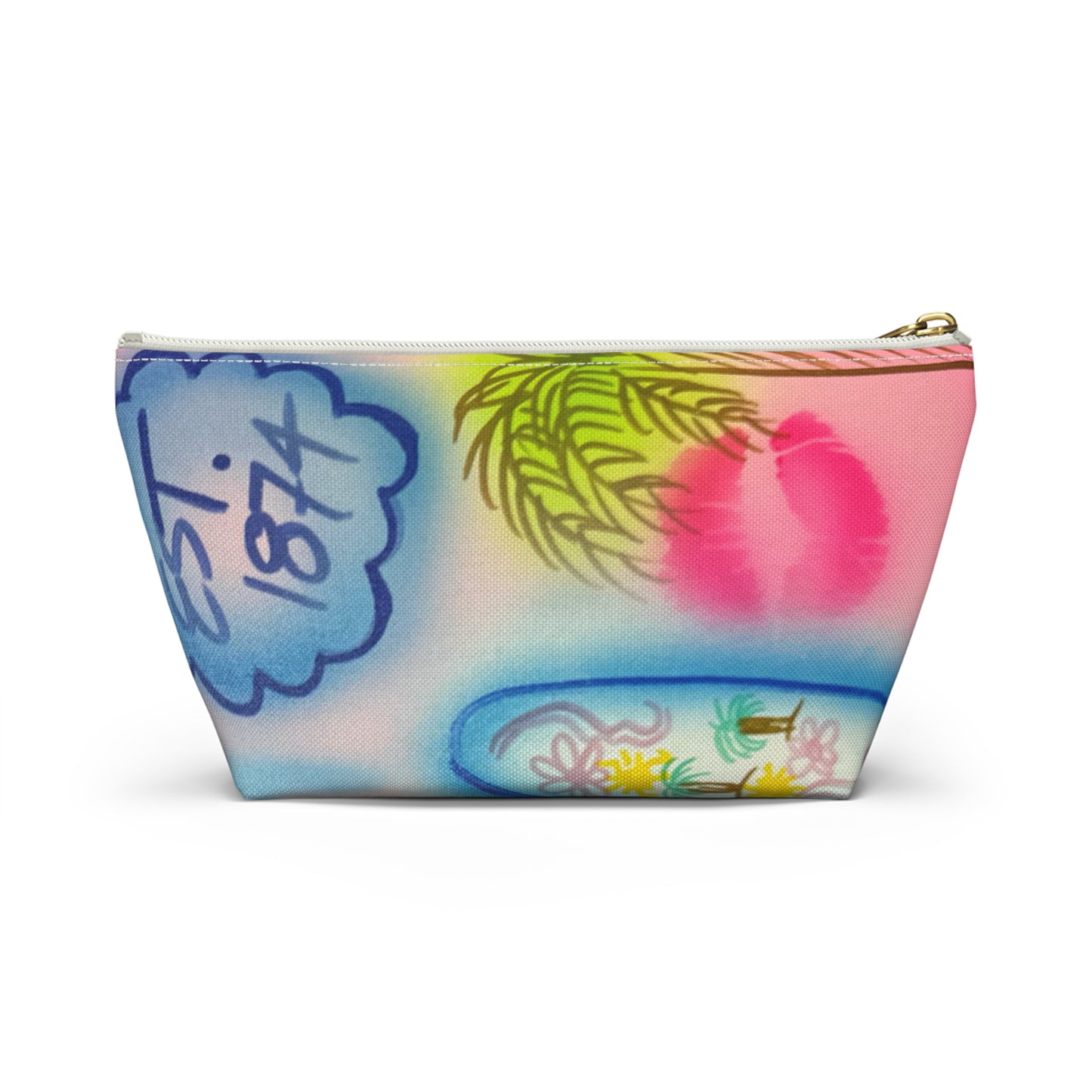 "in the wave" airbrush makeup pouch