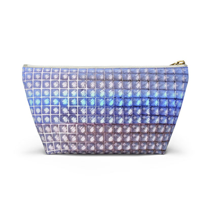 "blue studs" airbrush makeup pouch