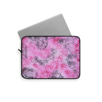 "pink cheetah pt. 2" airbrush laptop sleeve