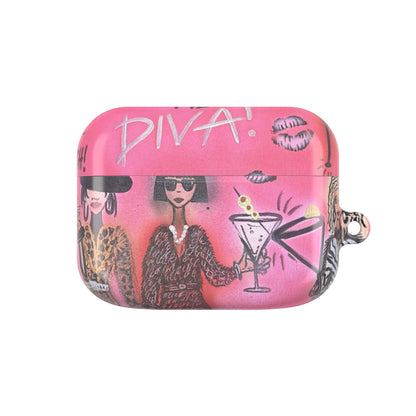 "party diva" airbrush airpod cases