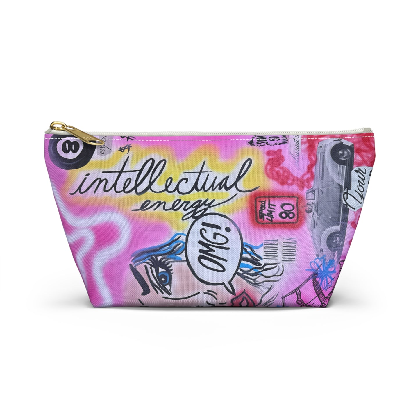 "intellectual energy" airbrush makeup pouch