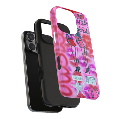 "tickled pink" airbrush iPhone case