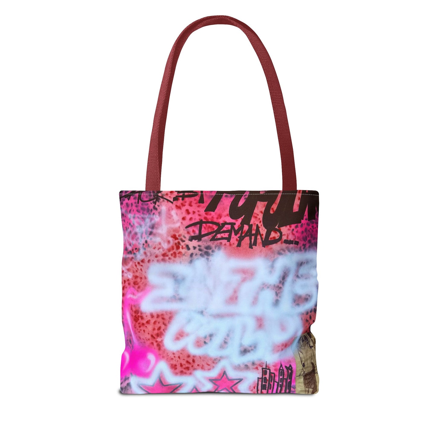 "in the wild" airbrush tote bag