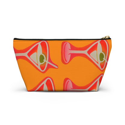 "shaken, not stirred" airbrush makeup pouch