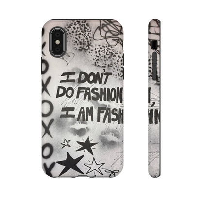 "i am fashion" airbrush iPhone case