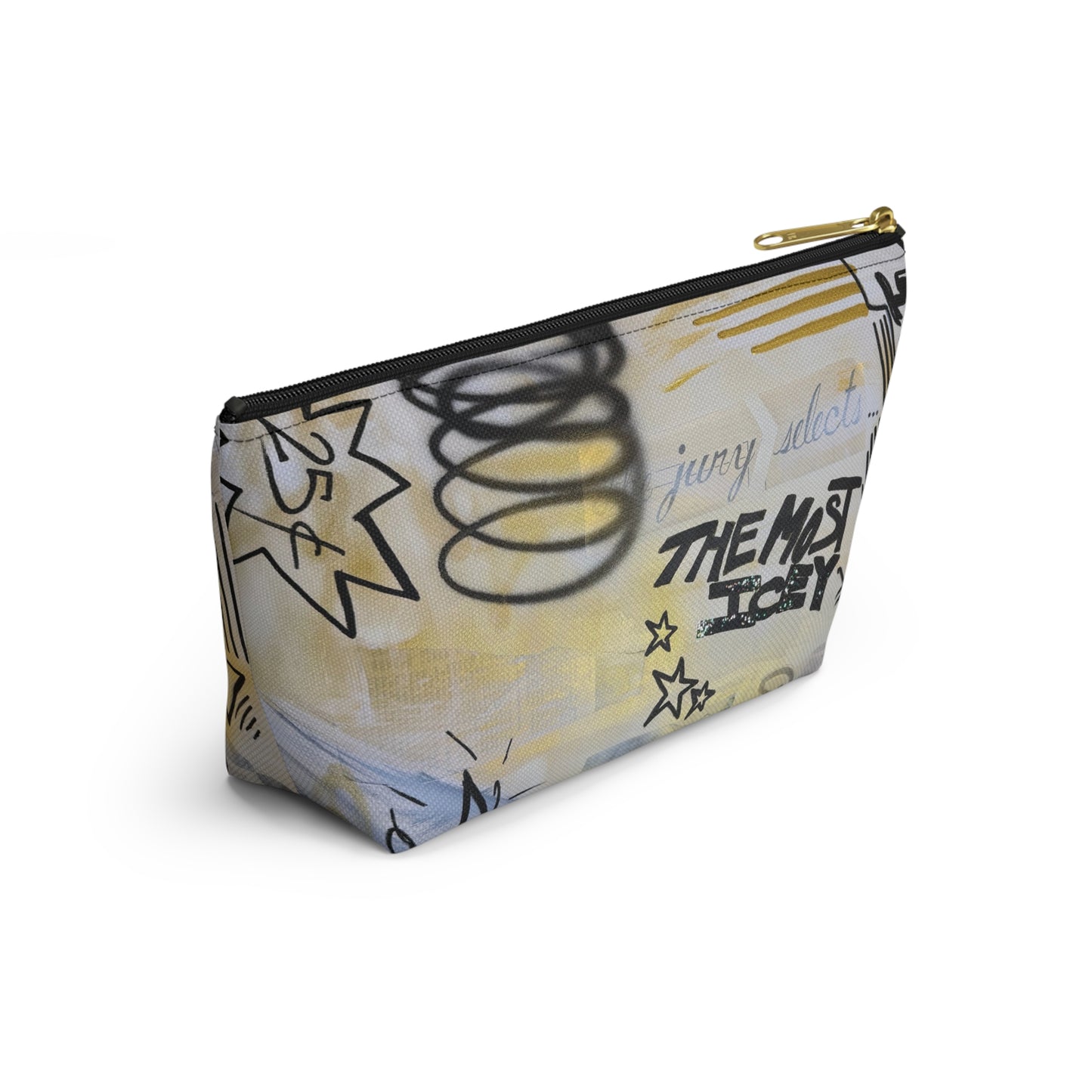 "golden glacier" airbrush makeup pouch