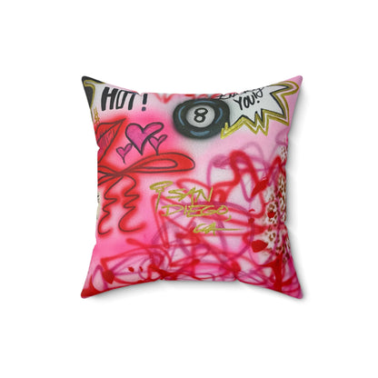 "IT girl" airbrush pillow