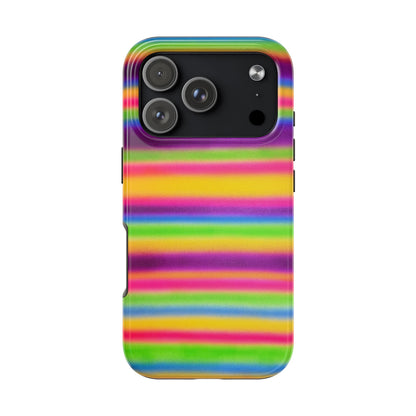 "colorful stripes" airbrush iPhone case