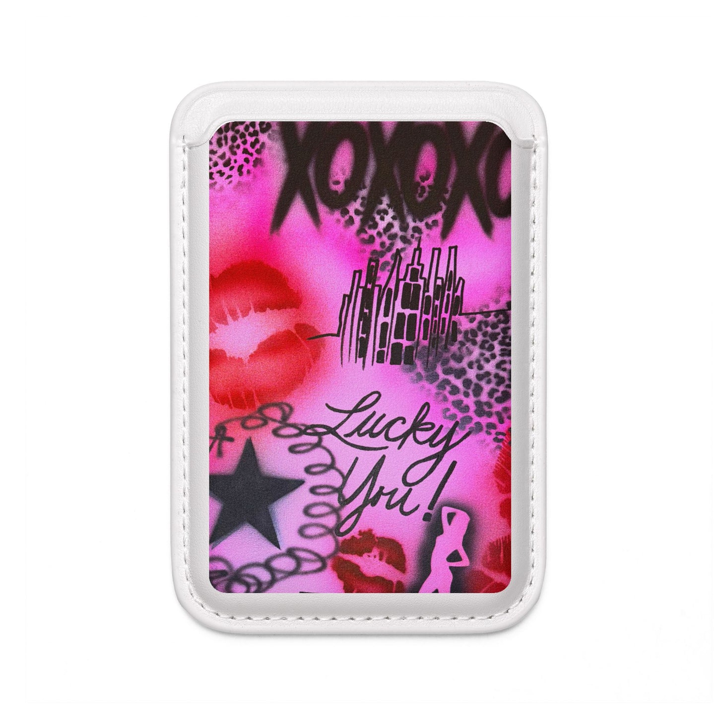 "ulterior motive" airbrush vegan wallet (Magsafe® Compatible)