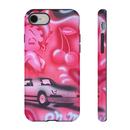 "on her way" airbrush iPhone case