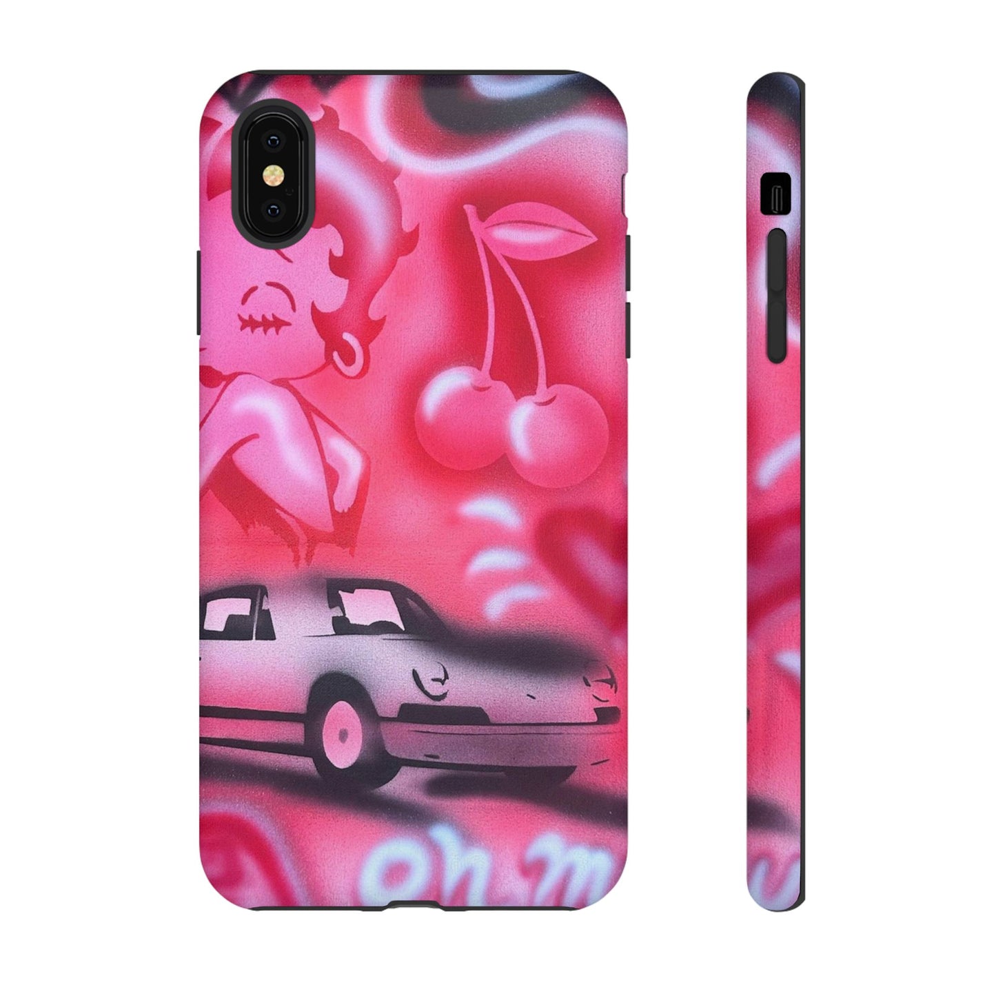 "on her way" airbrush iPhone case