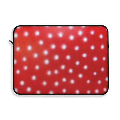 "cherry crush polka dot" airbrush laptop sleeve