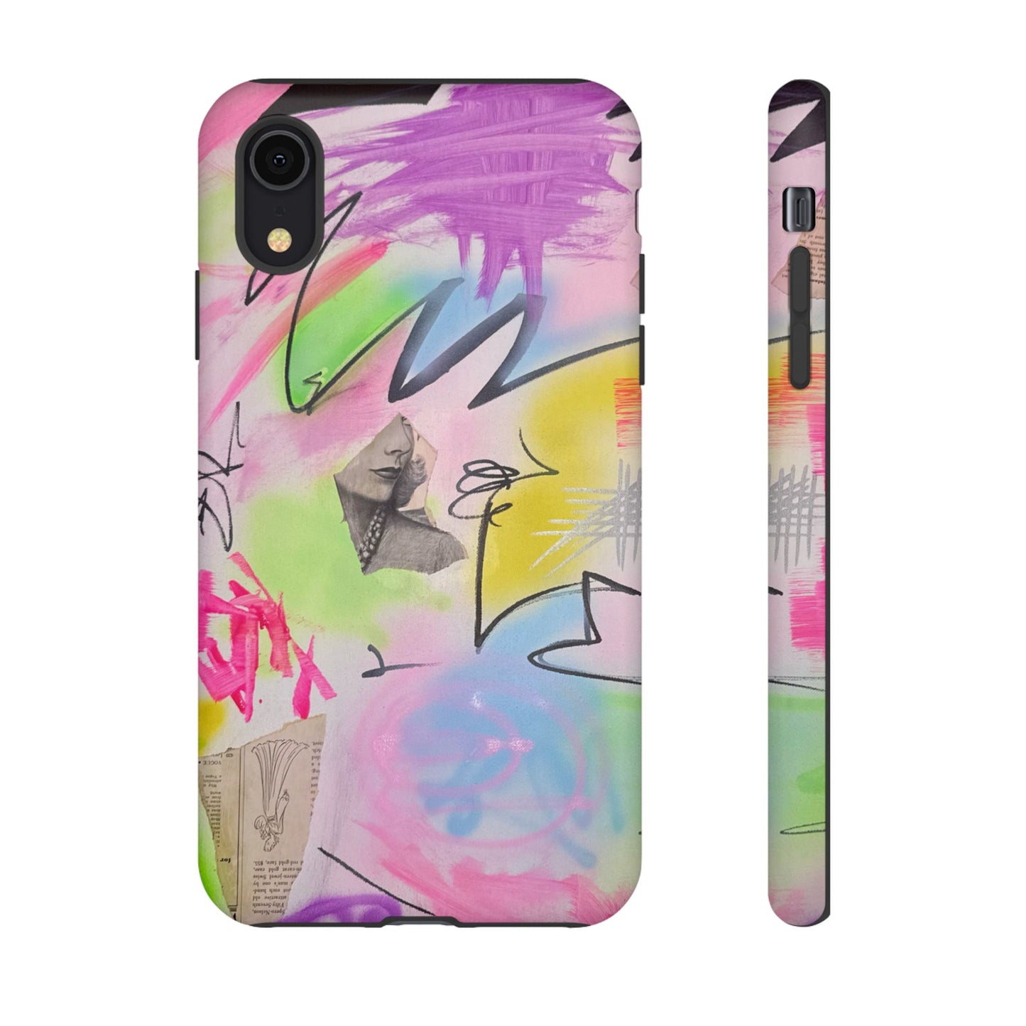"pastel static" airbrush iPhone case