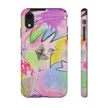 "pastel static" airbrush iPhone case
