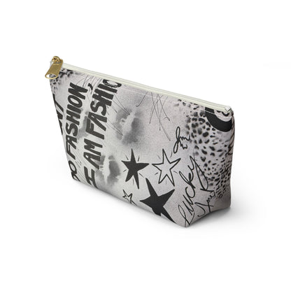 "i am fashion" airbrush makeup pouch