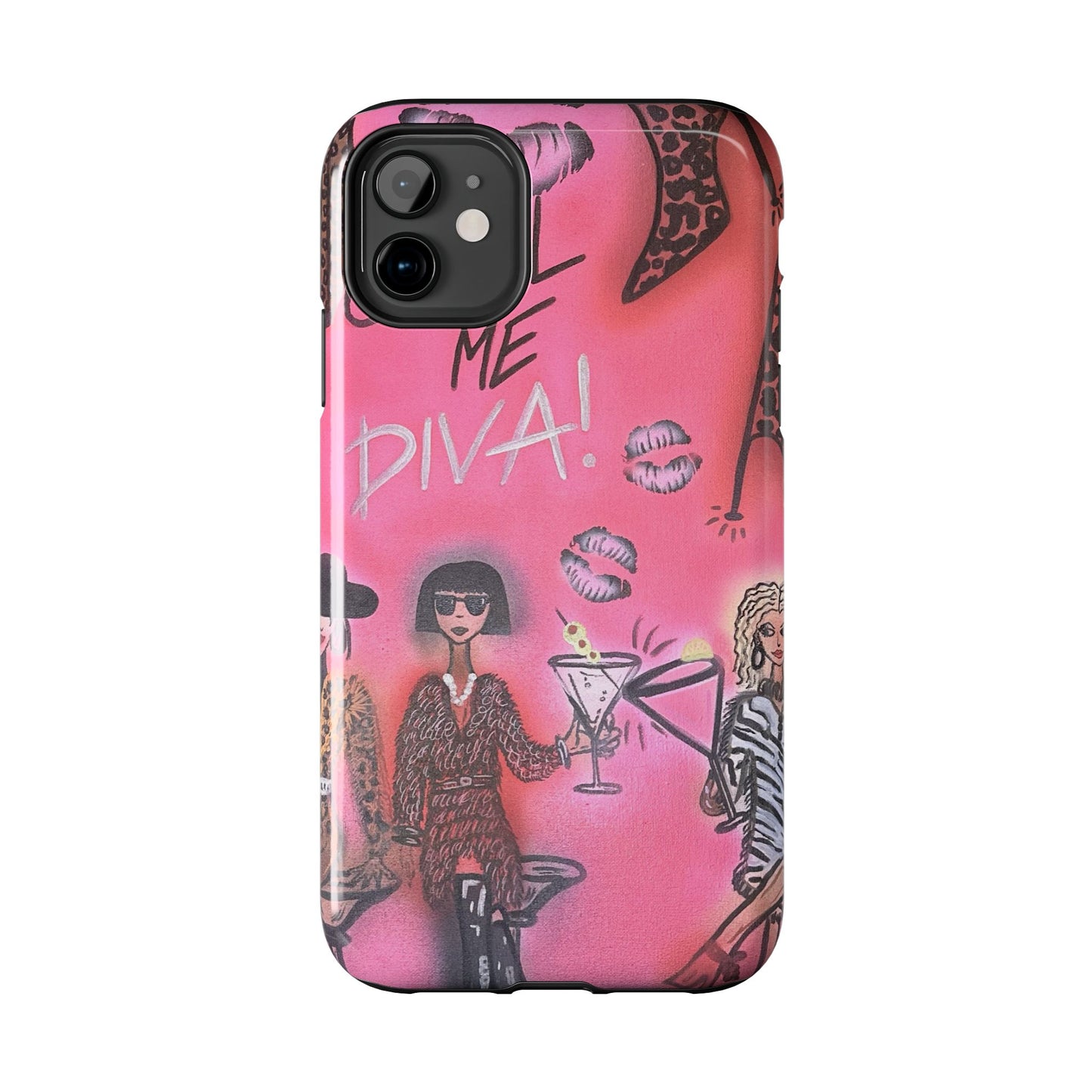 "party diva" airbrush iPhone case