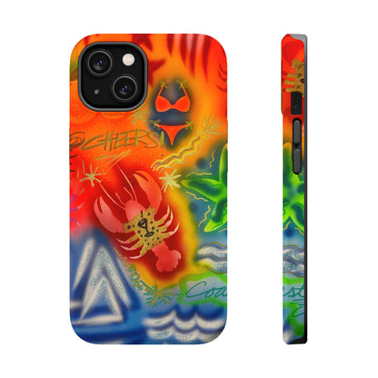 MagSafe "tipsy lobster" airbrush iPhone case