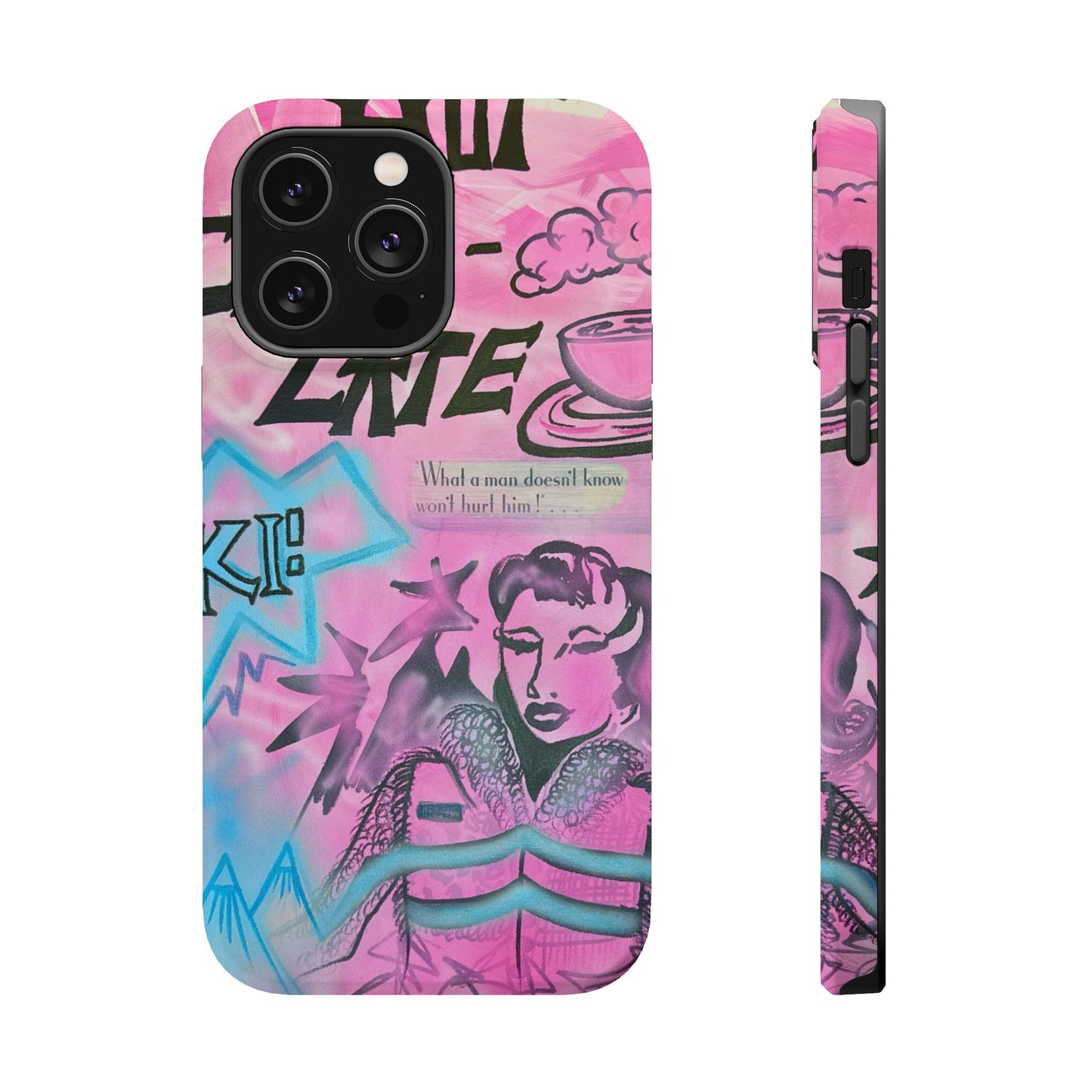MagSafe "avant le ski" airbrush iPhone case