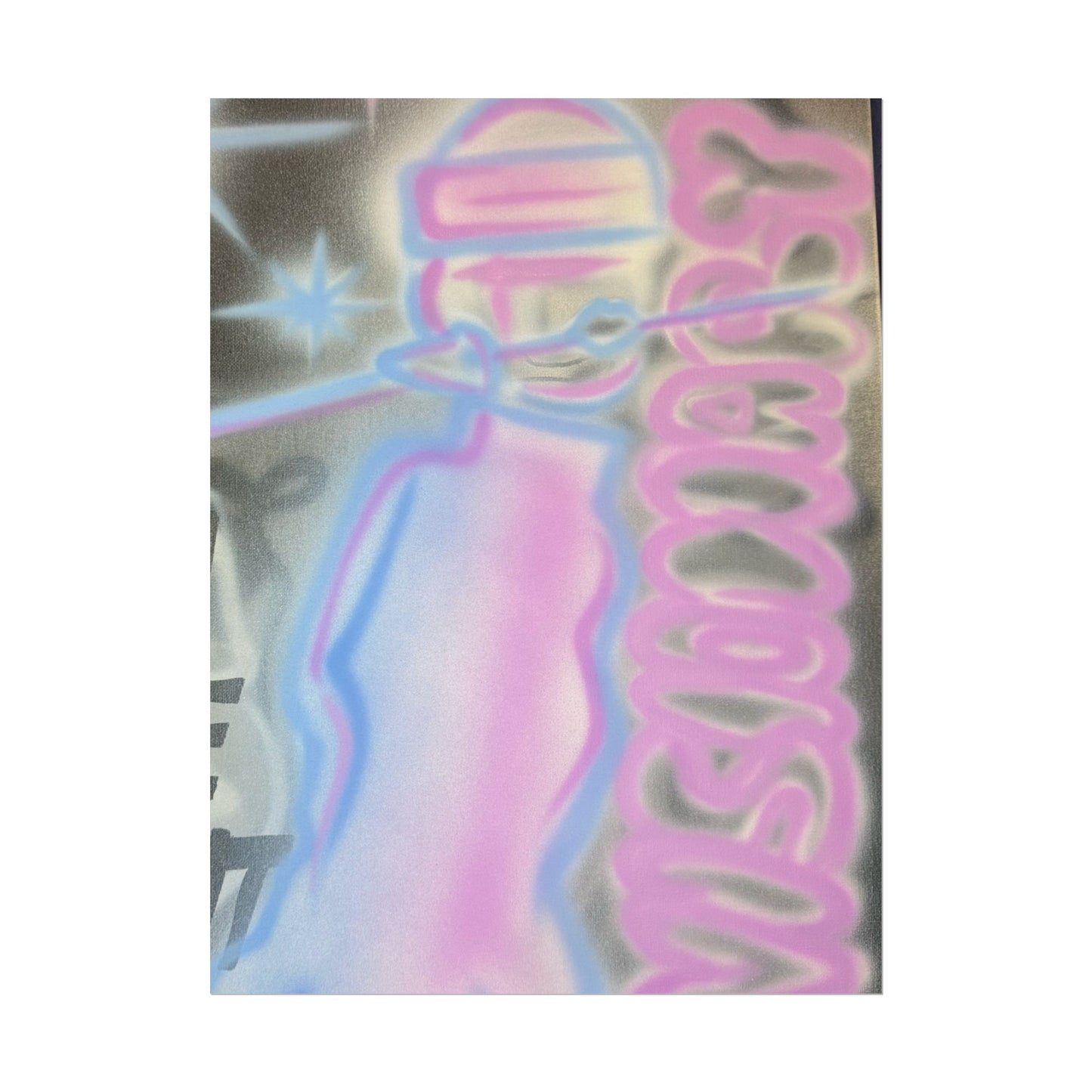 "visionary" pt. 2 airbrush rolled print