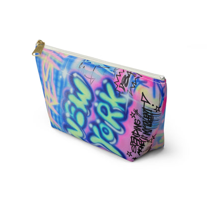 "spending $$ is my talent" airbrush makeup pouch
