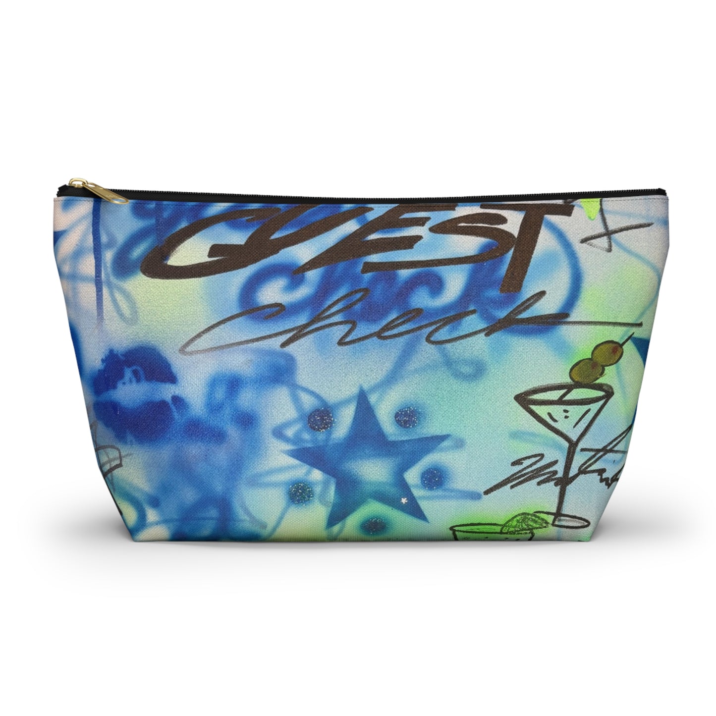 "guest check" airbrush makeup pouch