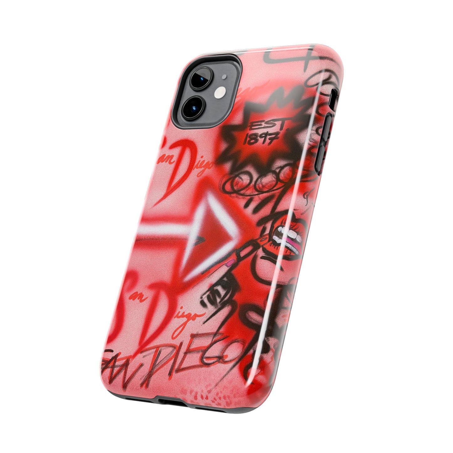 "san diego" airbrush iPhone case
